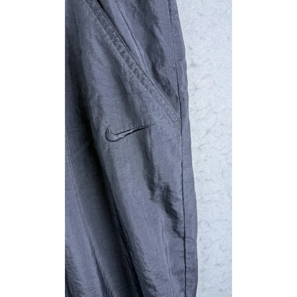 Vintage Nike Pants Mens‎ Large Black Windbreaker Track Nylon Joggers 90s